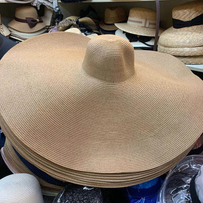 25cm Wide Brim Straw Hats