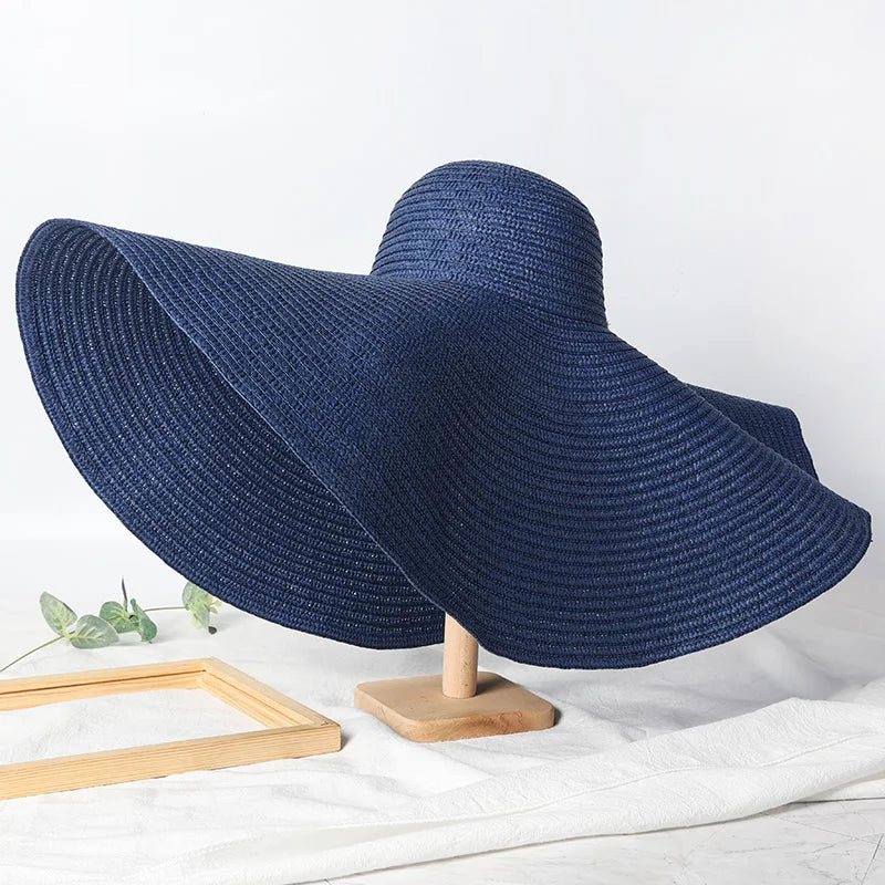 25cm Wide Brim Straw Hats