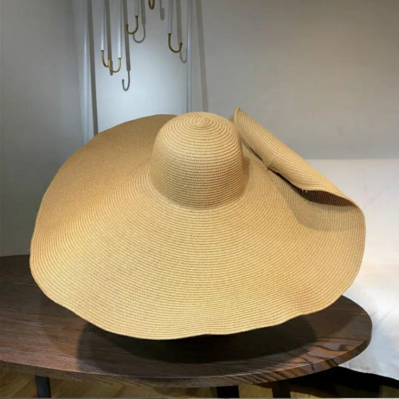 25cm Wide Brim Straw Hats