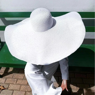 25cm Wide Brim Straw Hats