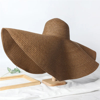 25cm Wide Brim Straw Hats