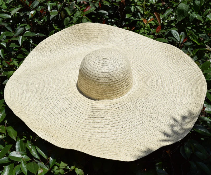 25cm Wide Brim Straw Hats