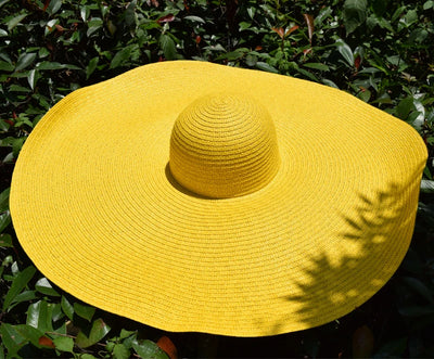 25cm Wide Brim Straw Hats