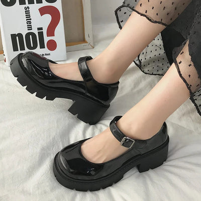 Platform Leather Shoes