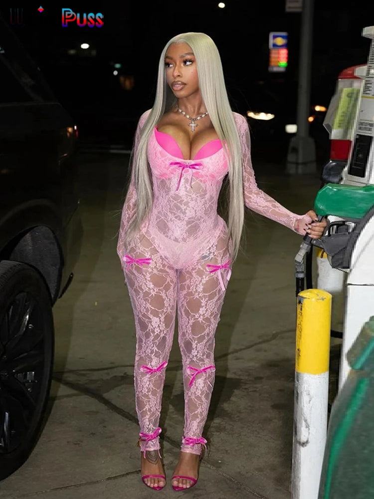 Weird Puss See Through Jumpsuit