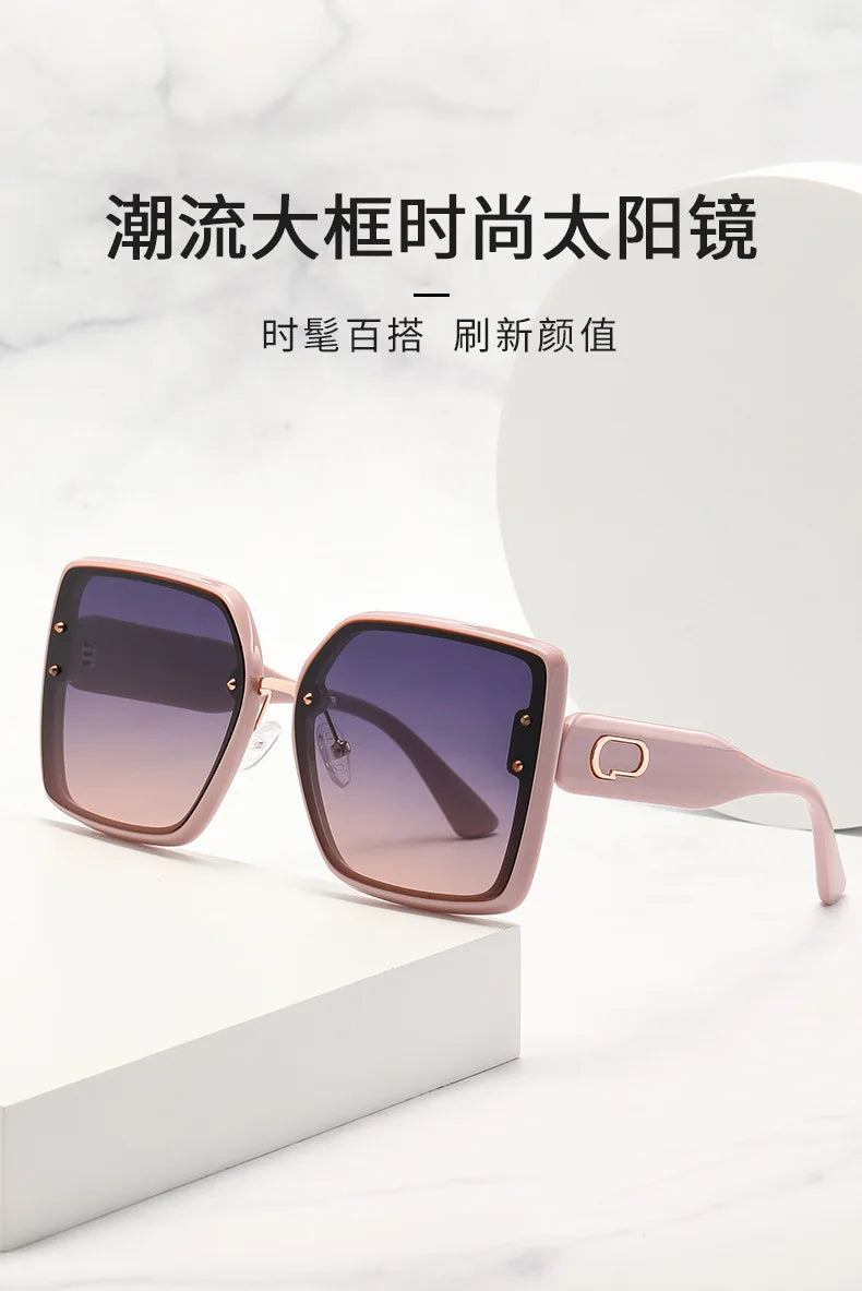 Fashion box polarized sunglasses