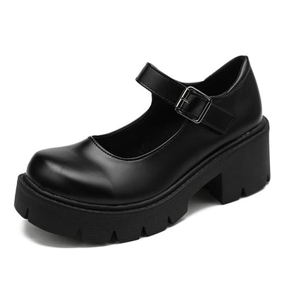 Platform Leather Shoes