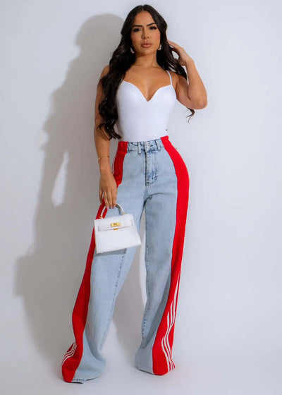 Wide Leg Jeans Cargo Pants