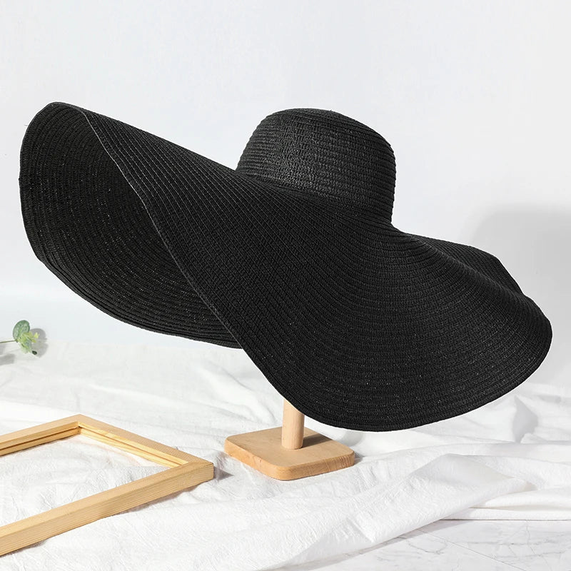 25cm Wide Brim Straw Hats