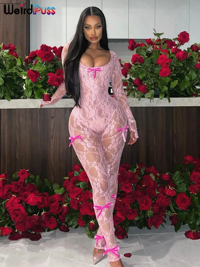 Weird Puss See Through Jumpsuit