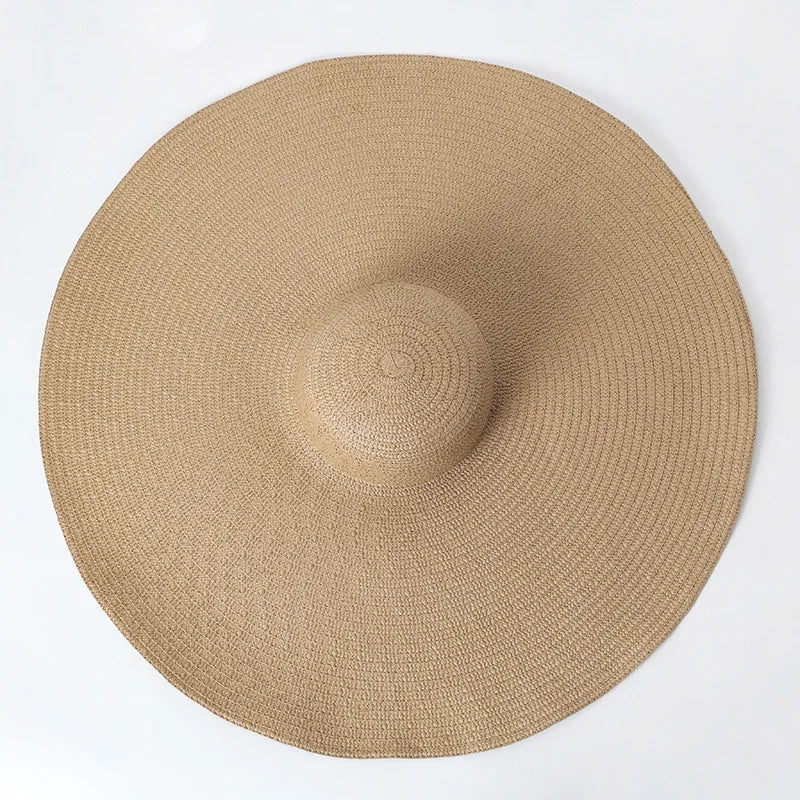 25cm Wide Brim Straw Hats