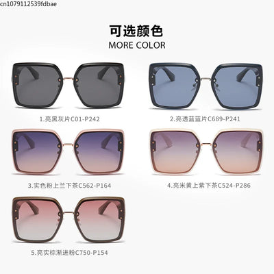 Fashion box polarized sunglasses