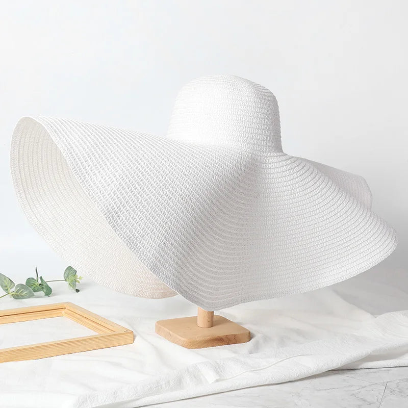 25cm Wide Brim Straw Hats