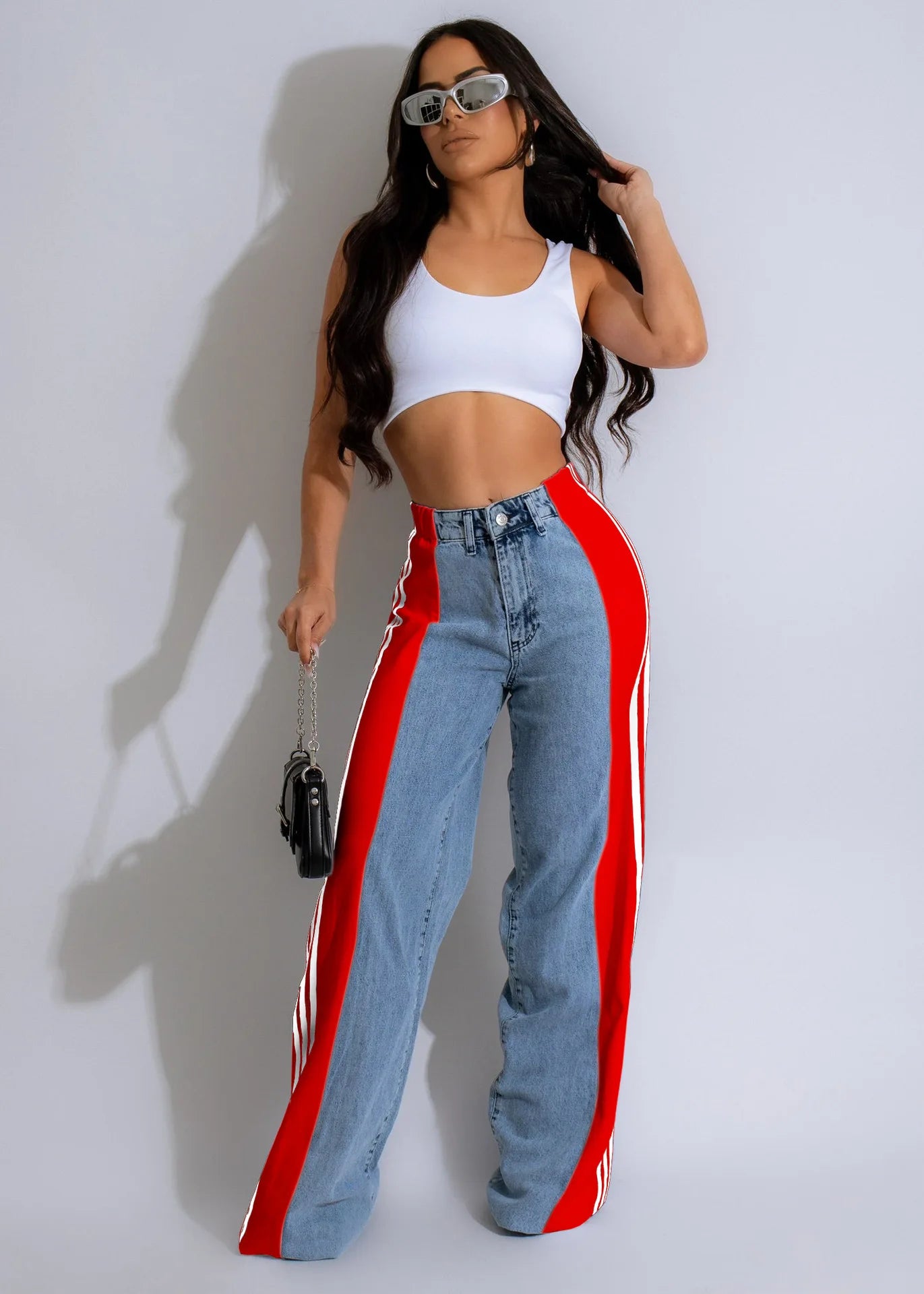 Wide Leg Jeans Cargo Pants