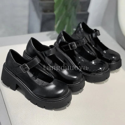 Platform Leather Shoes