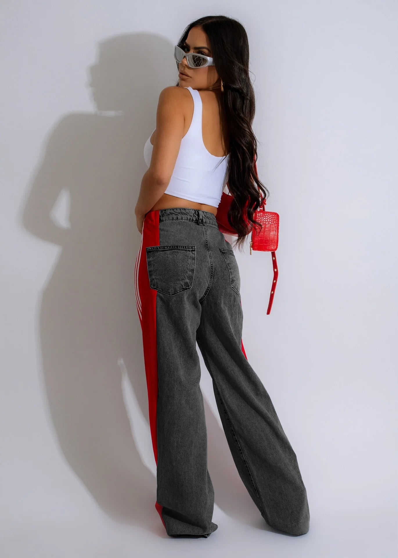 Wide Leg Jeans Cargo Pants