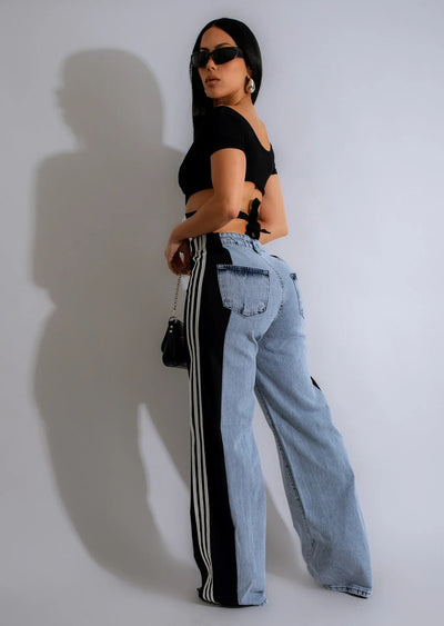 Wide Leg Jeans Cargo Pants