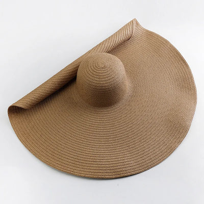 25cm Wide Brim Straw Hats