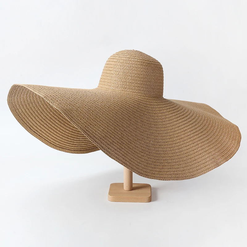 25cm Wide Brim Straw Hats