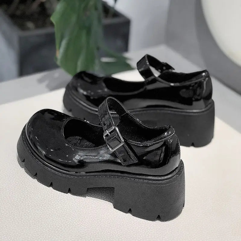 Platform Leather Shoes