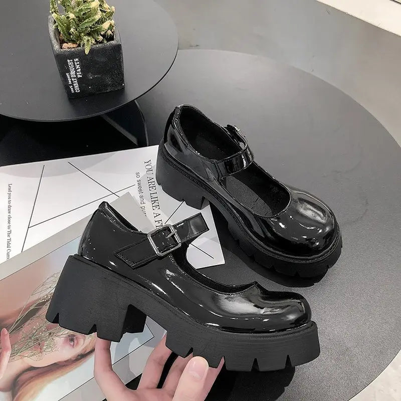 Platform Leather Shoes