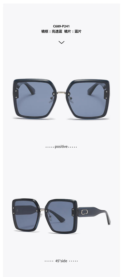 Fashion box polarized sunglasses