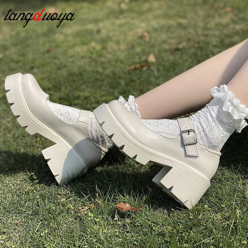 Platform Leather Shoes