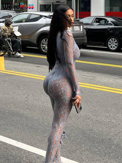 Weird Puss See Through Jumpsuit