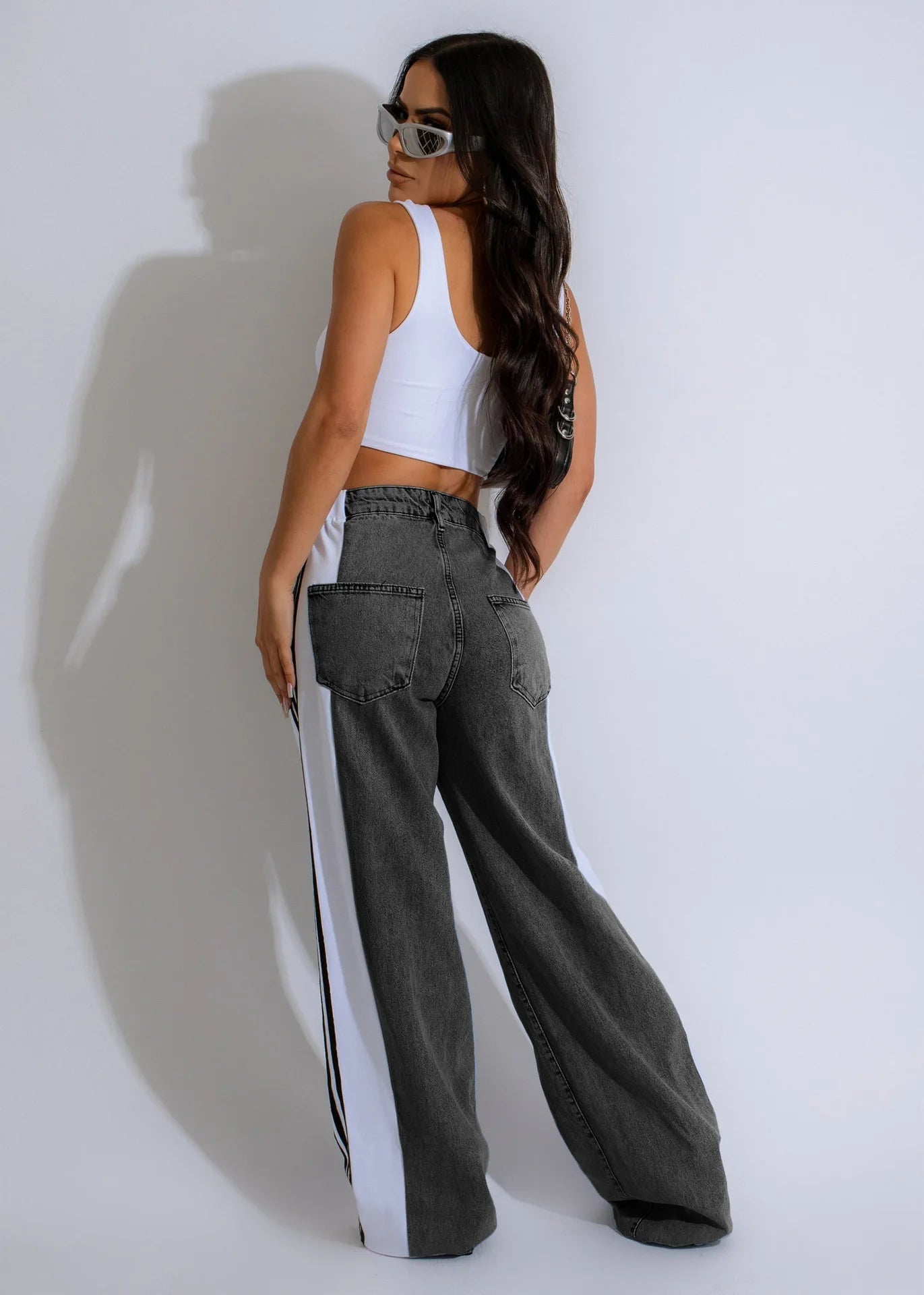 Wide Leg Jeans Cargo Pants