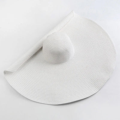 25cm Wide Brim Straw Hats