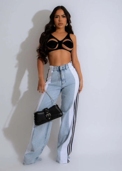 Wide Leg Jeans Cargo Pants