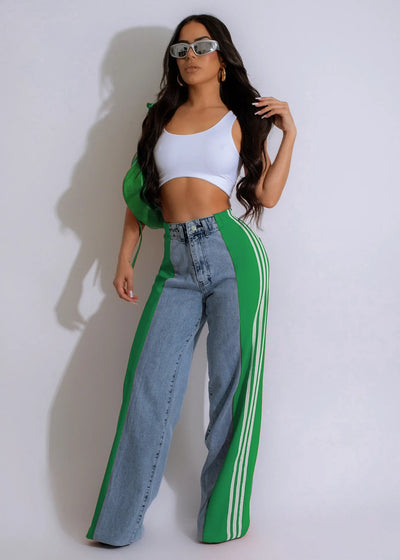 Wide Leg Jeans Cargo Pants