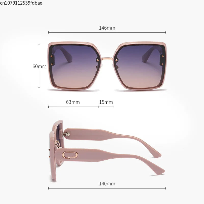 Fashion box polarized sunglasses