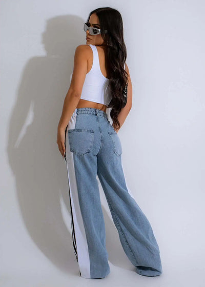 Wide Leg Jeans Cargo Pants