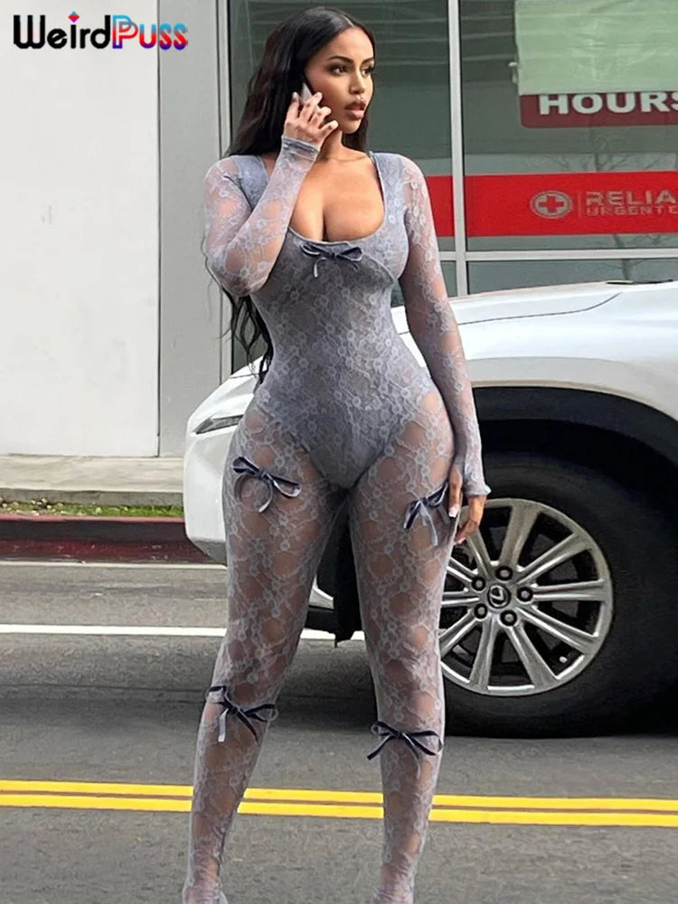 Weird Puss See Through Jumpsuit