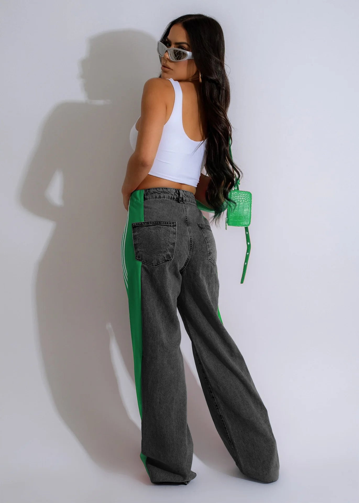 Wide Leg Jeans Cargo Pants