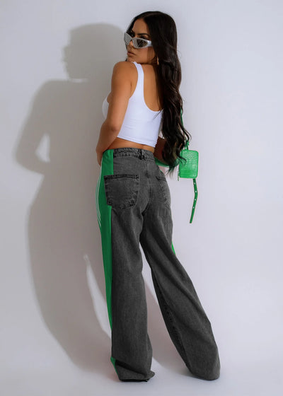 Wide Leg Jeans Cargo Pants