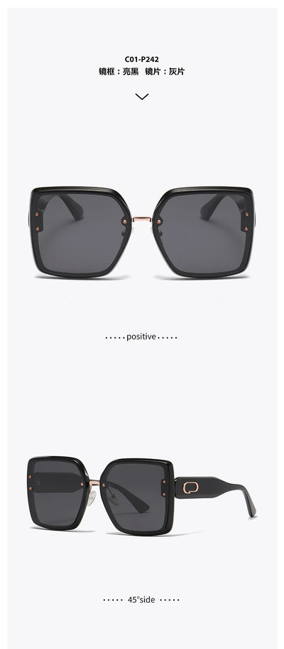 Fashion box polarized sunglasses