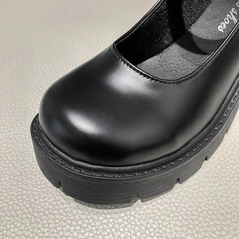 Platform Leather Shoes