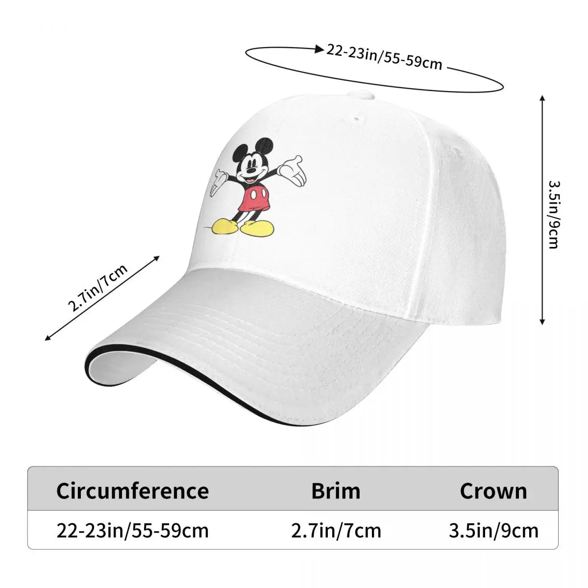 Leisure Mickey Mouse Baseball Caps