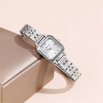 Quartz steel watch